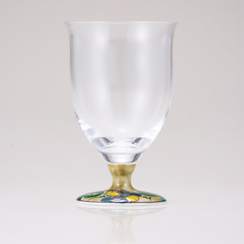 フリーグラス中（無地）ぶどうアメ釉