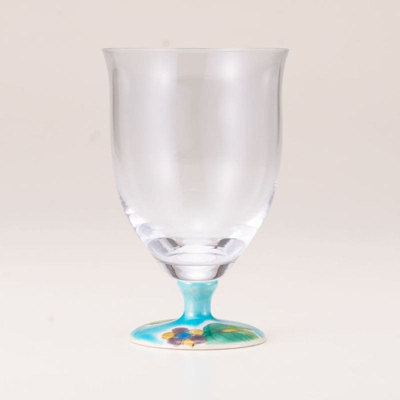 フリーグラス中（無地）ぶどうブルー