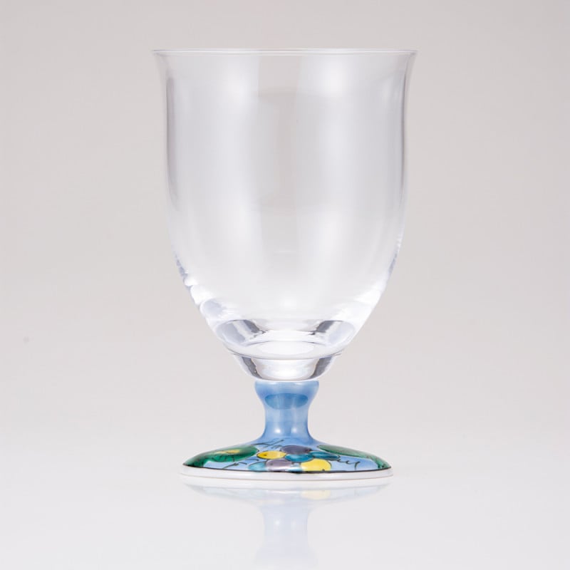 フリーグラス中（無地）ぶどうブルー