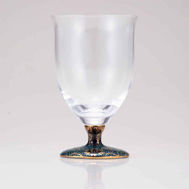 フリーグラス中（無地）青粒鉄仙