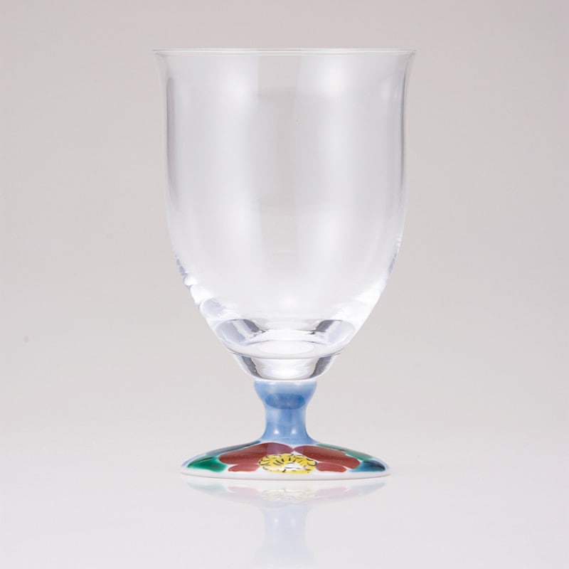 フリーグラス中（無地）山茶花ブルー