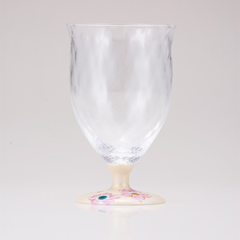 フリーグラス中（格子）さくら文ゴールド