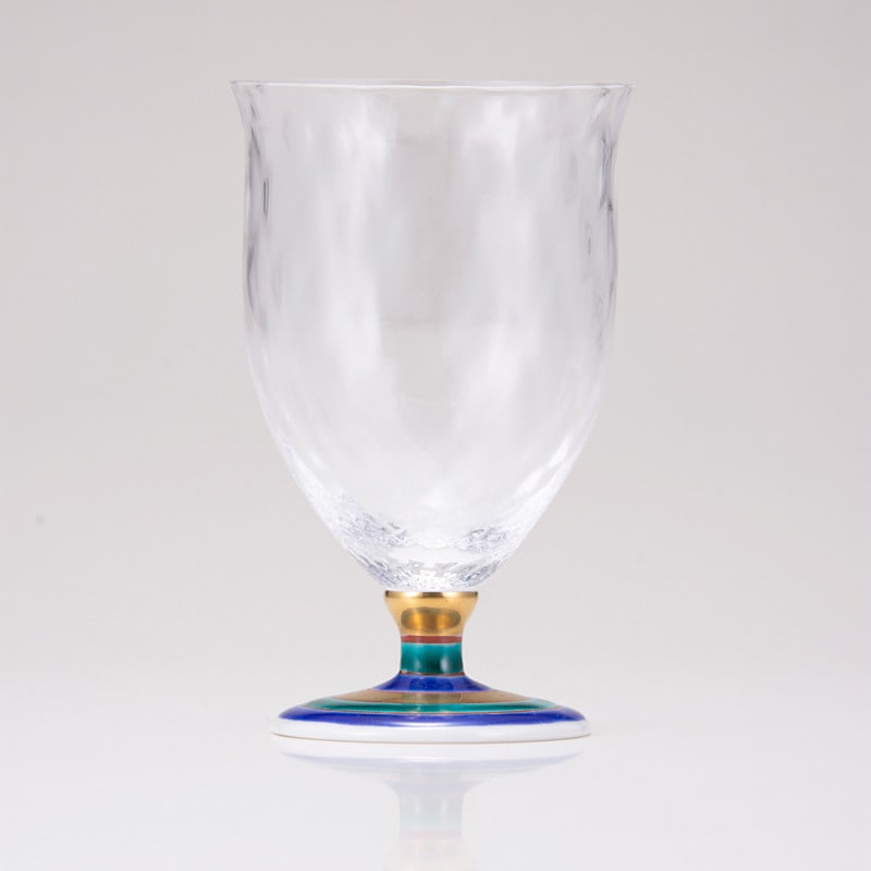 フリーグラス中（格子）こまブルー