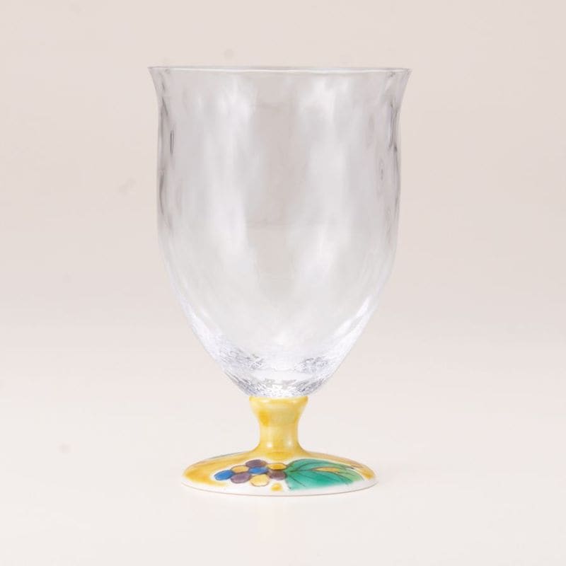 フリーグラス中（格子）ぶどうアメ釉