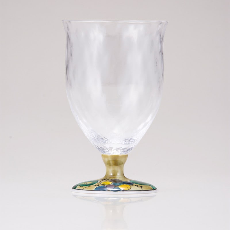 フリーグラス中（格子）ぶどうアメ釉