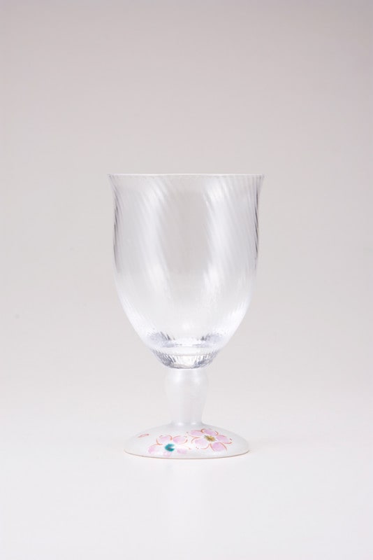 フリーグラス大（斜）さくら文シルバー