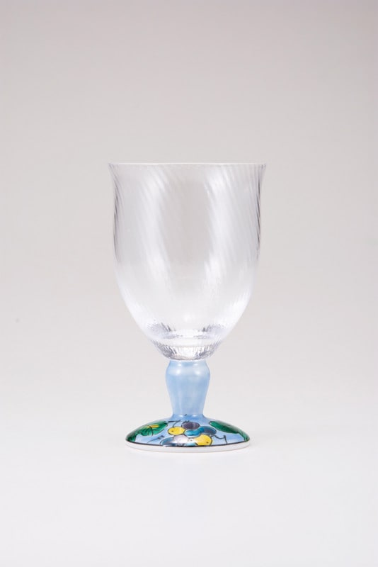 フリーグラス大（斜）ぶどうブルー