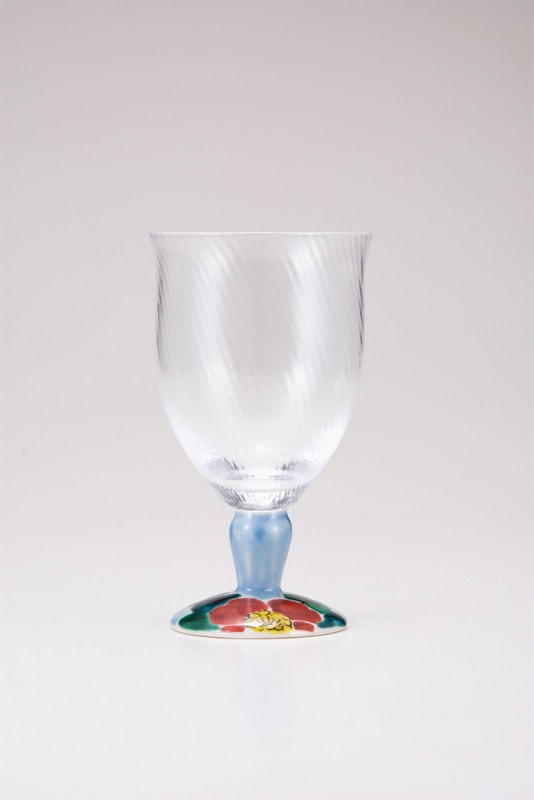 フリーグラス大（斜）山茶花ブルー