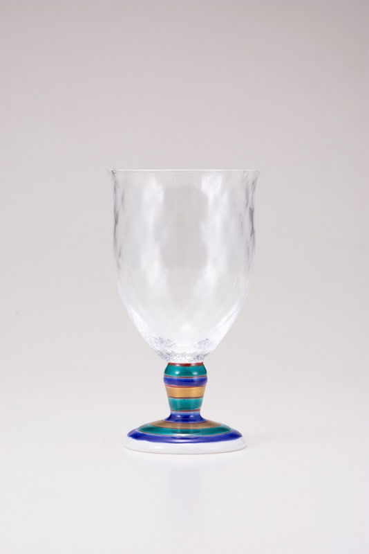 フリーグラス大（格子）こまブルー