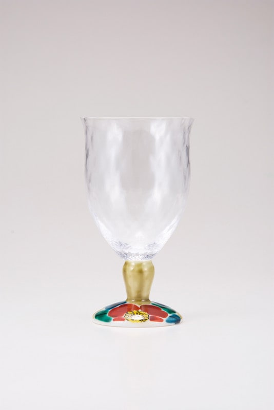 フリーグラス大（格子）山茶花アメ釉