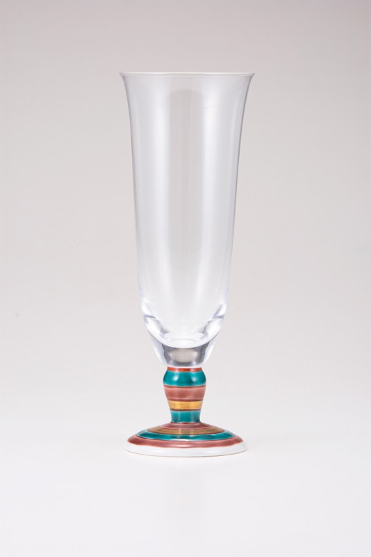 麦酒グラス（無地）こまレッド