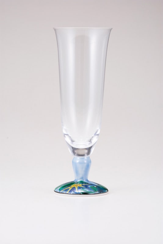 麦酒グラス（無地）鉄仙ブルー