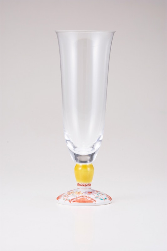 麦酒グラス（無地）フラワー