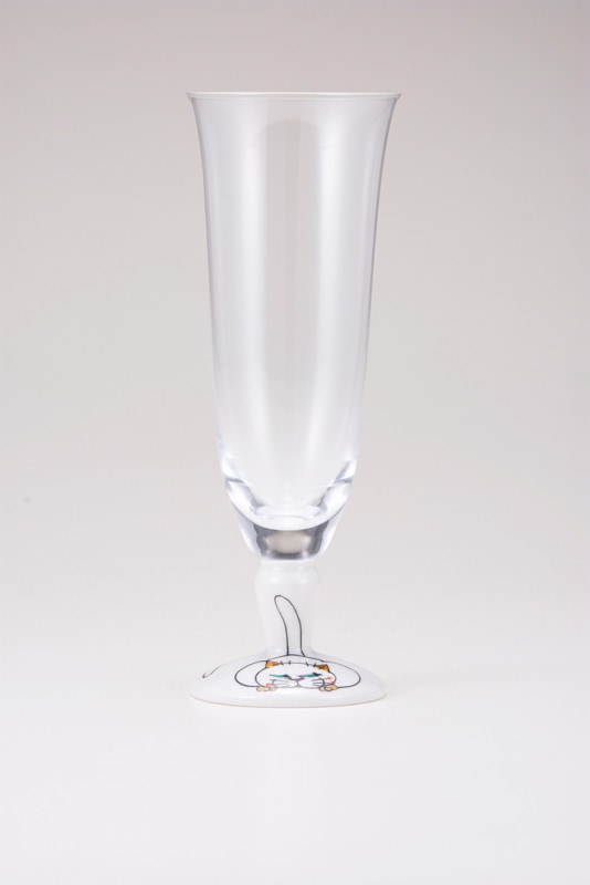 麦酒グラス（無地）ネコの休日