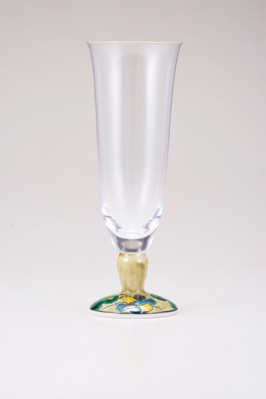 麦酒グラス（無地）ぶどうアメ釉