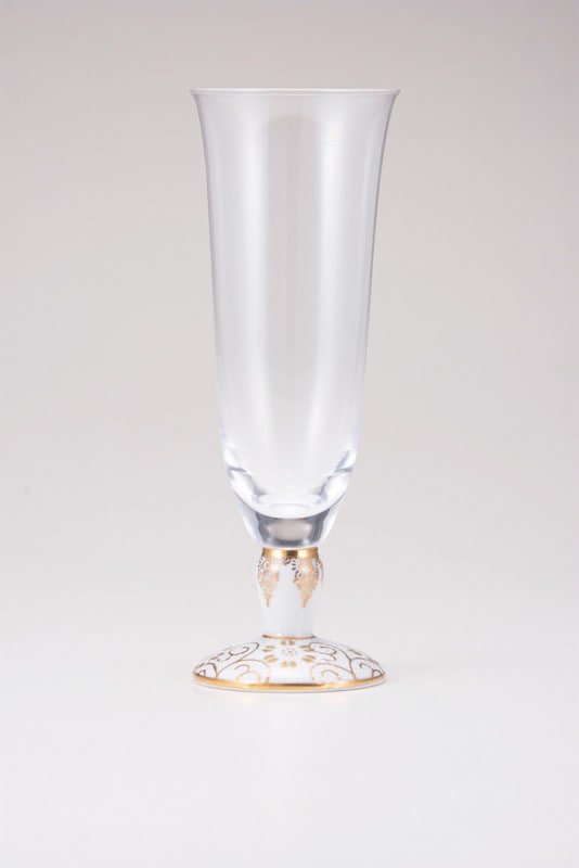 麦酒グラス（無地）白粒鉄仙