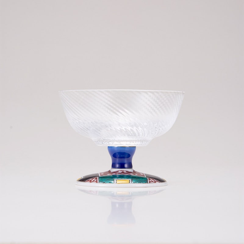 デザートグラス中（斜）石畳（四角）