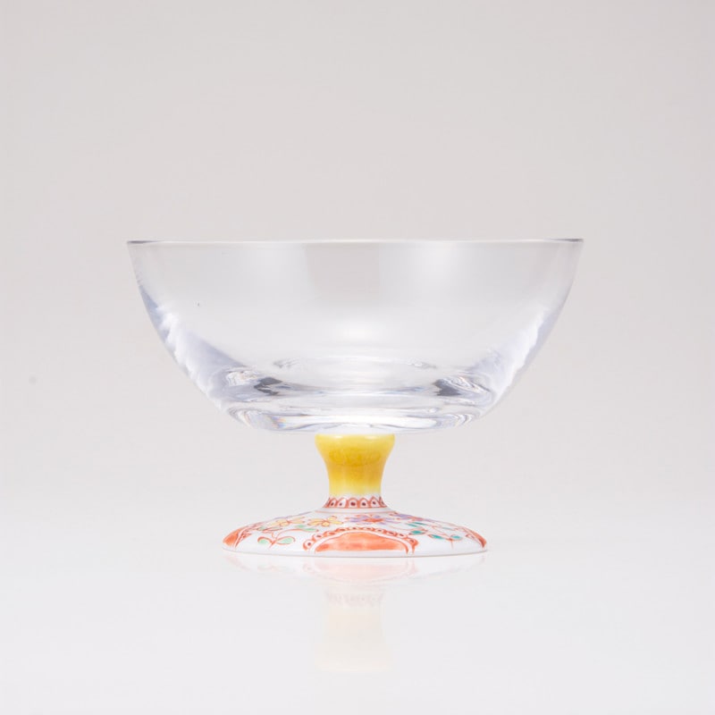 デザートグラス大（無地）フラワー