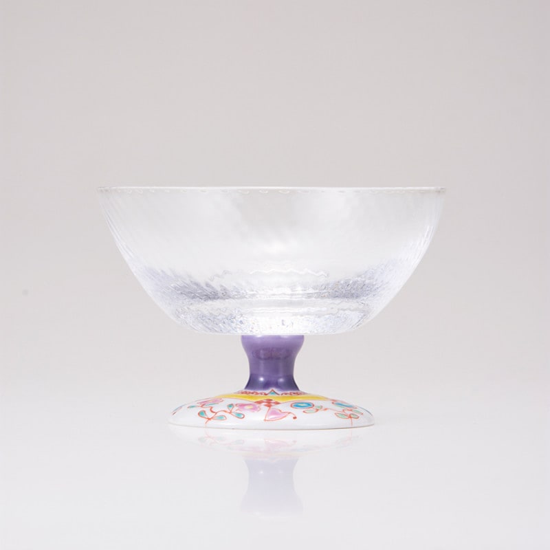 デザートグラス大（斜）フラワーハウス