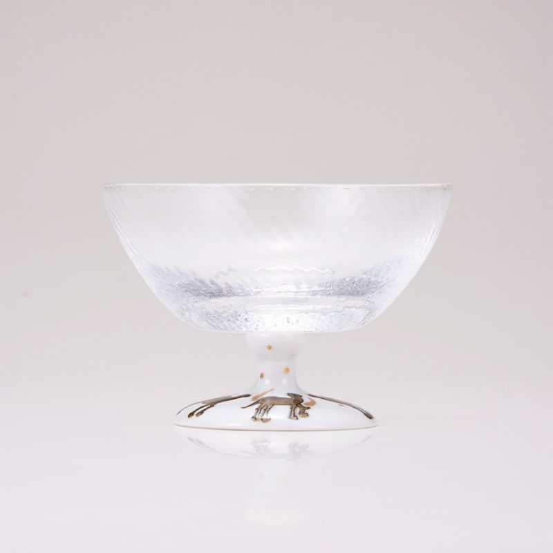 デザートグラス大（斜）月夜のらくだ