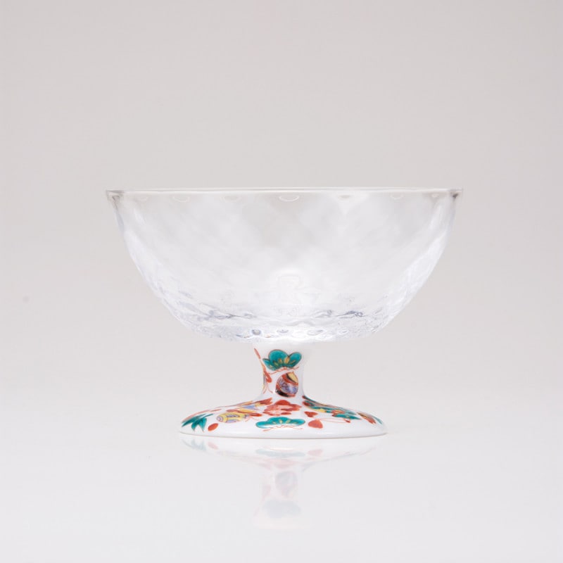 デザートグラス大（格子）宝尽し