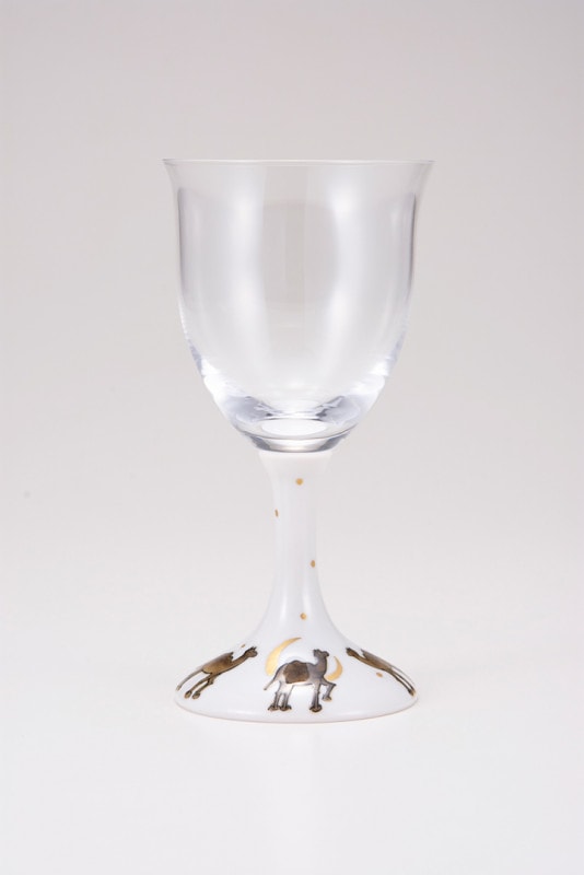 ワイングラス小（無地）月夜のらくだ