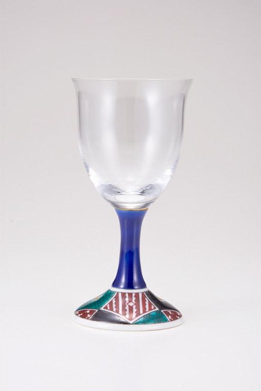 ワイングラス小（無地）石畳（四面）