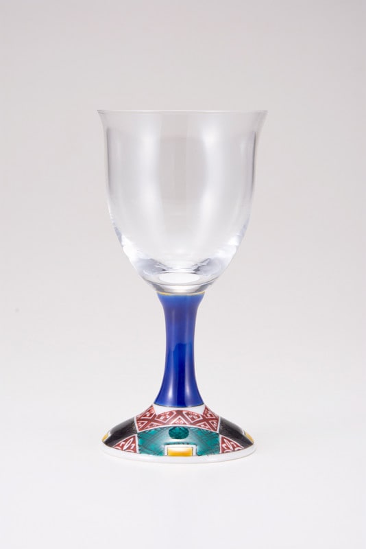 ワイングラス小（無地）石畳（四角）