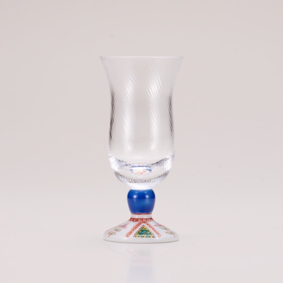 冷酒グラス（斜）キルト | ・定番商品 | 九谷和グラス｜ギフト