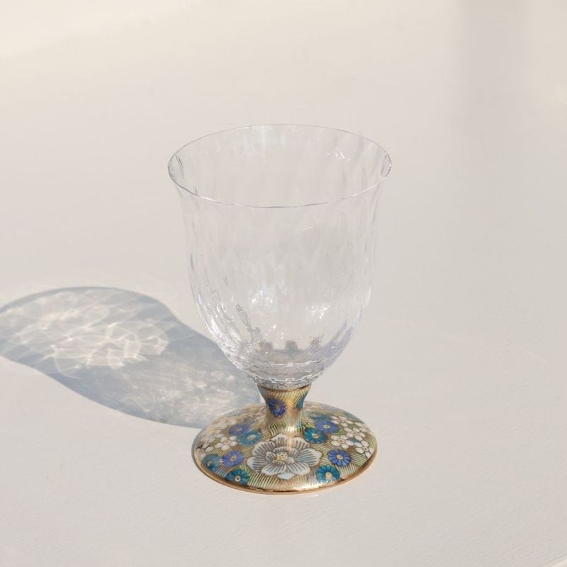 フリーグラス小（格子）令和金花詰そらいろ