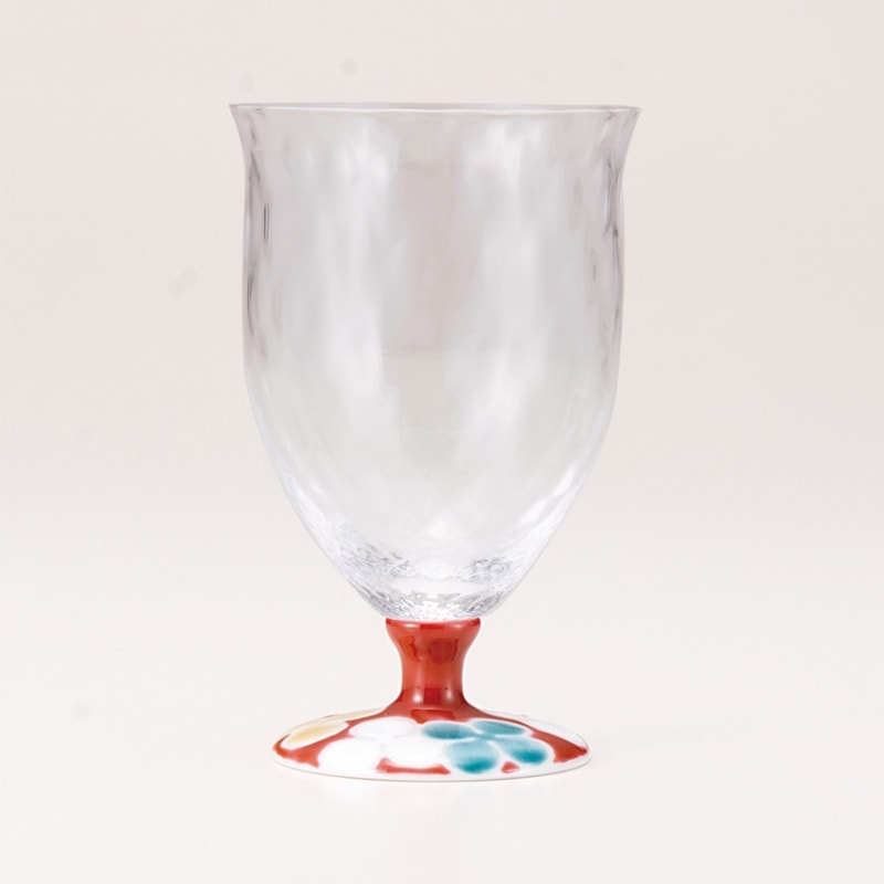 フリーグラス中（格子）クローバーレッド