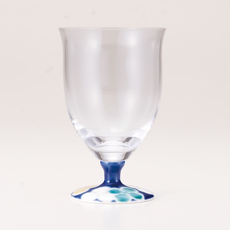 フリーグラス中（無地）クローバーブルー