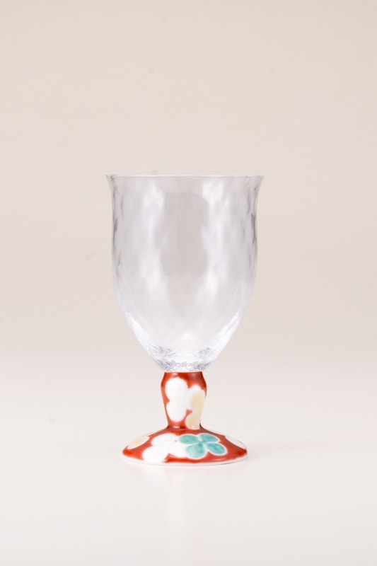 フリーグラス大（格子）クローバーレッド