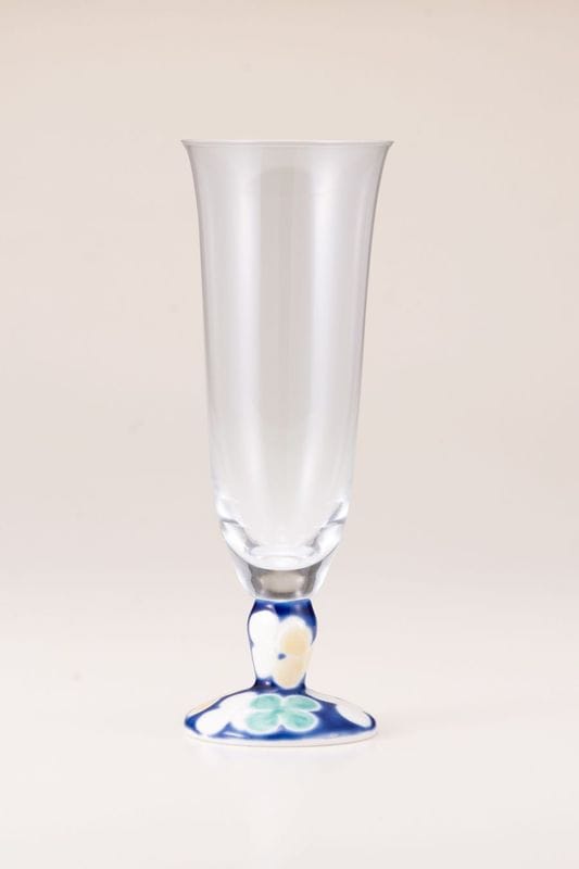 麦酒グラス（無地）クローバーブルー