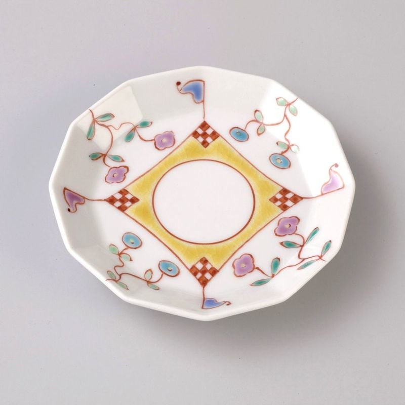 3号角皿　フラワーハウス