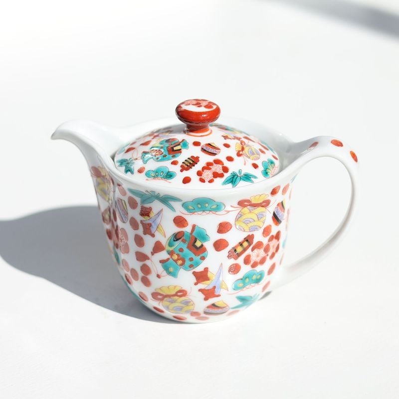 ポット　宝尽し