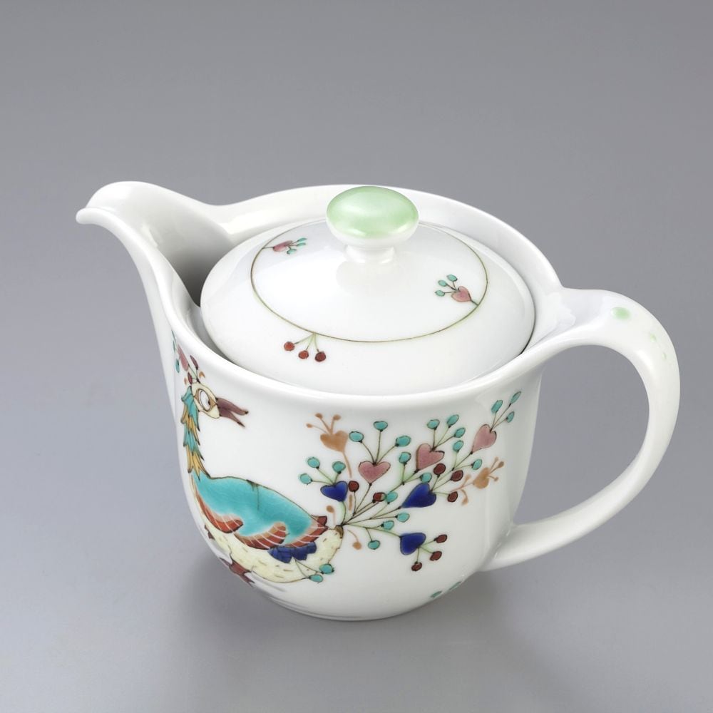 ポット　印度孔雀