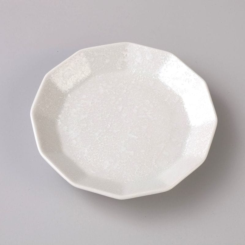 3号角皿　いろどりシルバー