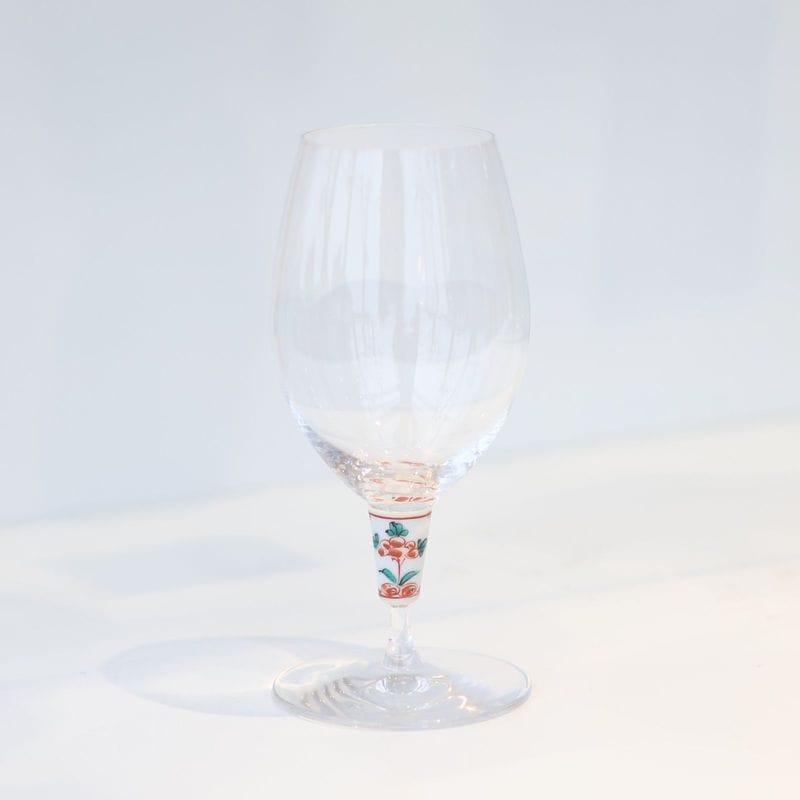 リペアグラス011　赤絵花文