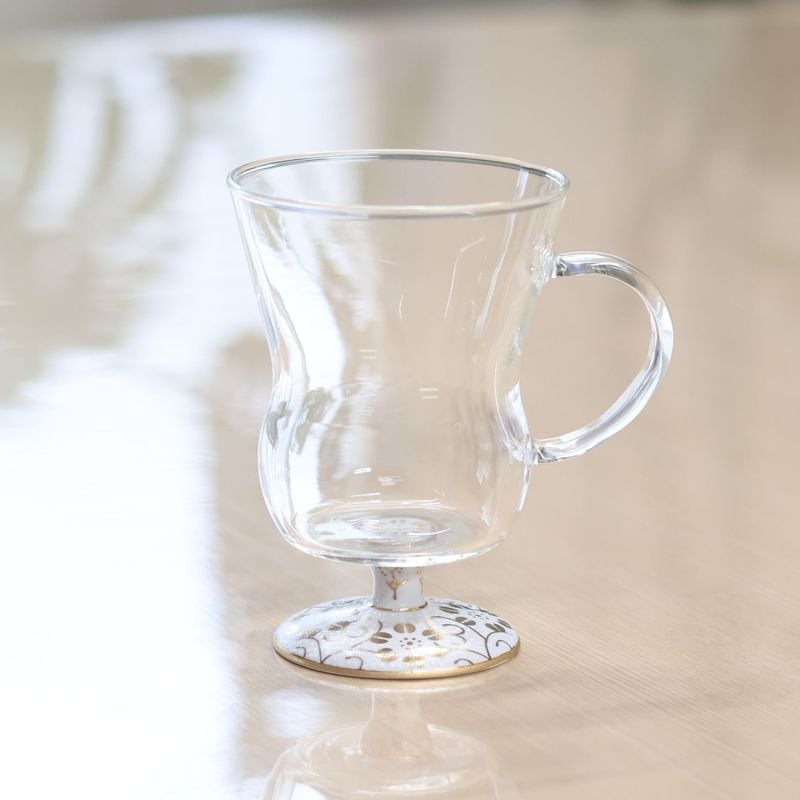 瓢箪マグカップ　白粒鉄仙