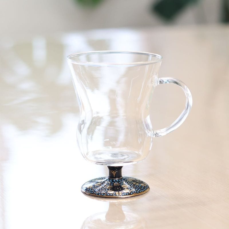 瓢箪マグカップ　青粒鉄仙