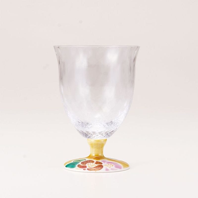 フリーグラス小（格子）山茶花アメ釉
