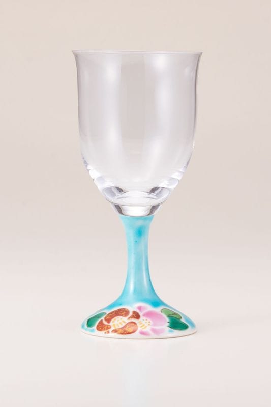 Wine glass 通販 九谷焼 ワイン グラス 形 九谷焼 酒器 ワイングラス