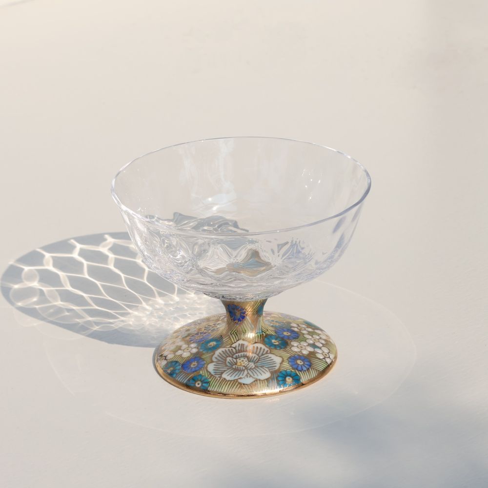 デザートグラス中（格子）令和金花詰そらいろ