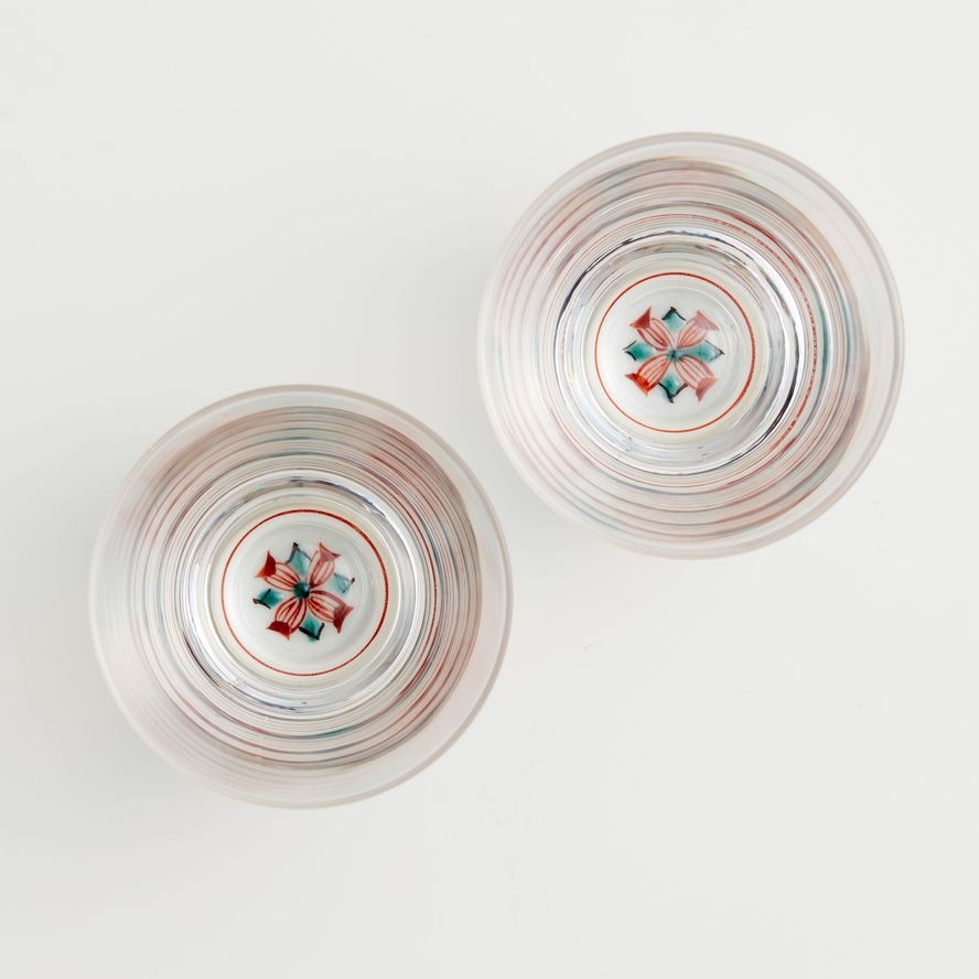 九谷ちろりセット・古九谷菱文