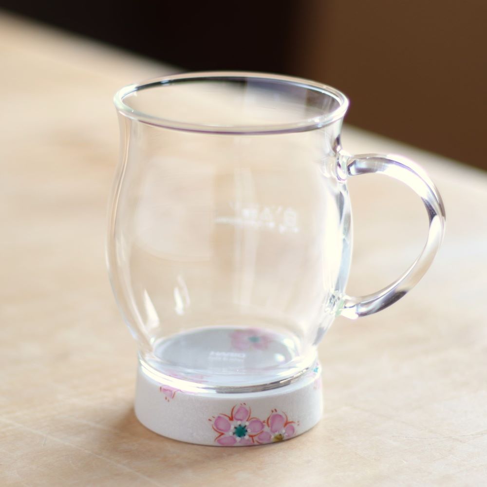 タル型マグカップ さくら文シルバー