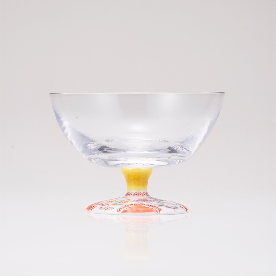 デザートグラス大（無地）フラワー