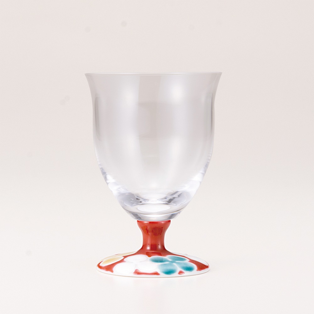 フリーグラス小（無地）クローバーレッド