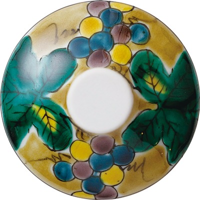 フリーグラス大（斜）ぶどうアメ釉