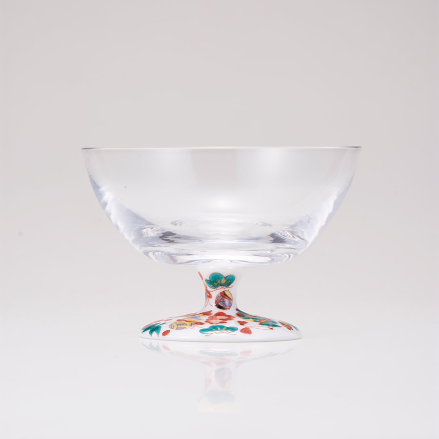 デザートグラス大（無地）宝尽し